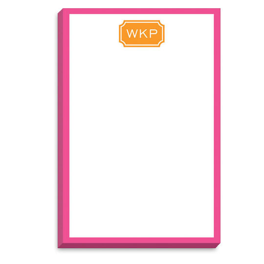 Monogram with Border Notepad